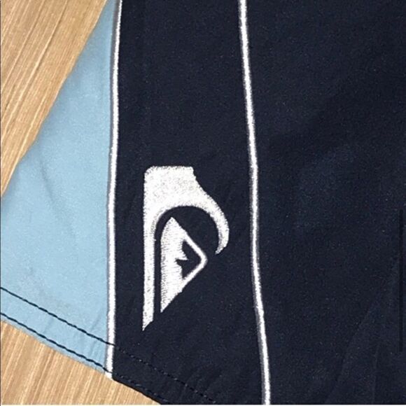 Quiksilver Kid's Blue Swimsuit Board Shorts - Picture 5 of 8
